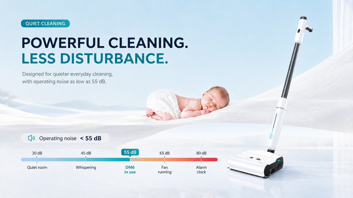 Powerful Cleaning. Less Disturbance.